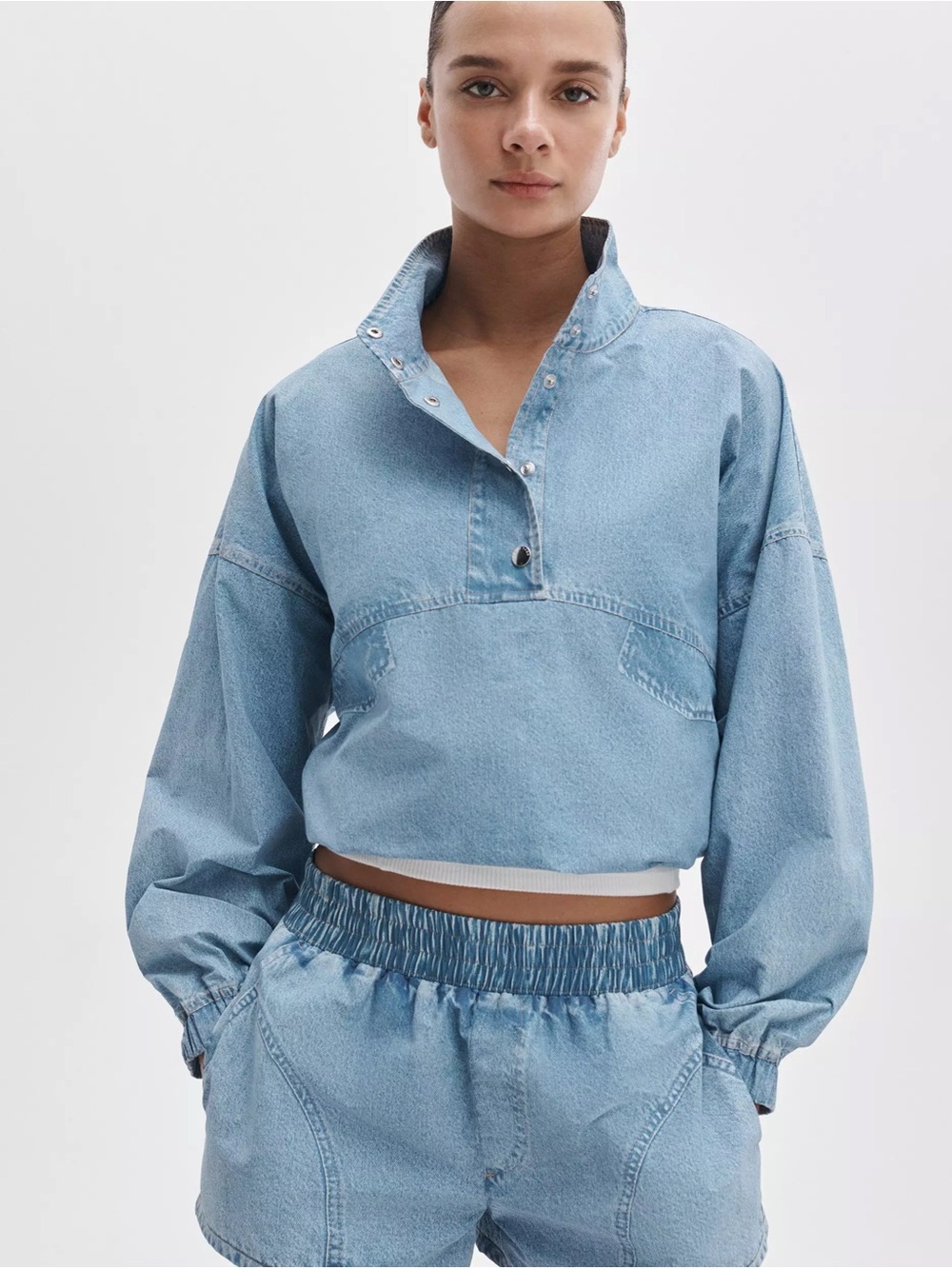 NWT Rag & Bone Miramar Sport Popover High-Neck Windbreaker Jacket XS